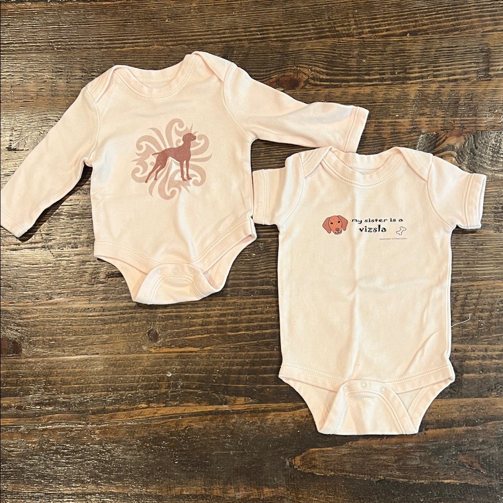 Charming vizsla-Themed Bodysuit Set
